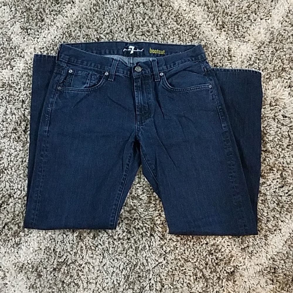 7 for all mankind mens dark  bootcut jeans sz 32